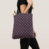 Ebony Rose und weiße Punkte Tasche (Von Nahem)