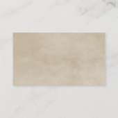 Ebony Rustic Quatrefoil Wedding Platzkarte (Rückseite)
