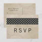 Ebony Rustic Quatrefolie UAWG Postkarte (Vorne/Hinten)