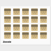 Ebony Rustic Zickzack Save the Date Stickers (Blatt)