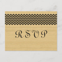 Ebony Rustic Zickzack UAWG Postkarte