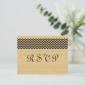 Ebony Rustic Zickzack UAWG Postkarte (Stehend Vorderseite)