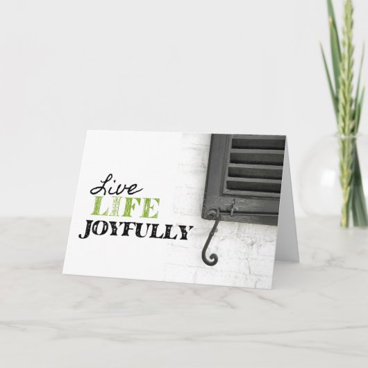 EBONY SHUTTER Grußkarte Dankeskarte (Vorderseite)