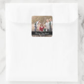 Ebony Simply Chic Holiday Foto Stickers (Tasche)