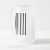 Ebony Snow Mattglas Bierglas (Vorderseite Links)