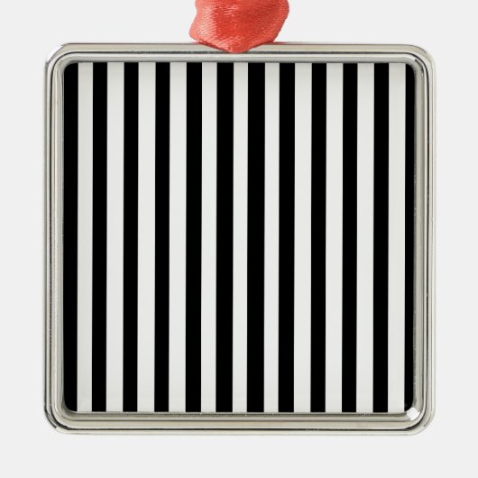 Ebony Snow Silbernes Ornament (Vorne)