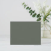 Ebony Solid Color Postkarte (Stehend Vorderseite)