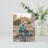 Ebony Starry Making Spirituosen Foto Feiertagspostkarte (Stehend Vorderseite)