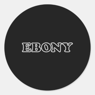 Ebony und Elfenbeinkostüme für Paare Halloween Adu Runder Aufkleber