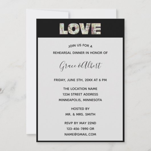 Ebony Vanilla Strawberry Hydrangeas Probe Einladung (Vorderseite)