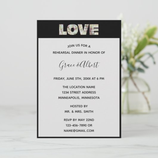 Ebony Vanilla Strawberry Hydrangeas Probe Einladung (Stehend Vorderseite)