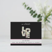 Ebony Vanilla Strawberry Hydrangeas Save the Date Postkarte (Stehend Vorderseite)
