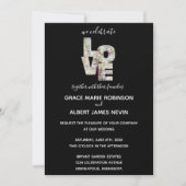 Ebony Vanilla Strawberry Hydrangeas Wedding Invite (Vorderseite)