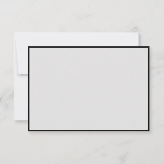 Ebony Vanilla Strawberry Hydrangeas Wedding RSVP Karte (Rückseite)