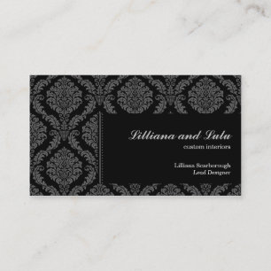 Ebony-Victorian-Damask Visitenkarte