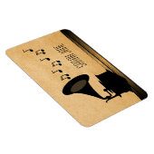 Ebony Vintag Gramophone Premium Magnet (Rechte Seite)