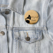 Ebony Vintage Gramophone Knopf Button (Beispiel)