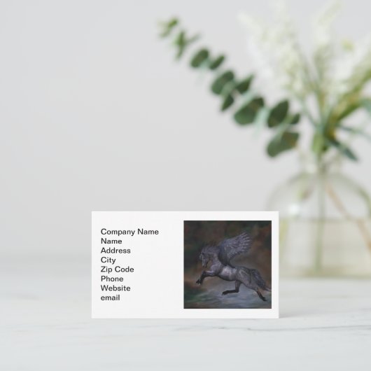 Ebony Visitenkarte (Stehend Vorderseite)