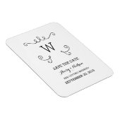 Ebony Whimsical Blühe Zeitschrift speichern Magnet (Rechte Seite)