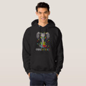 Ebrace Differenzen Elephant Funny Autism Awarenes Hoodie (Vorne ganz)