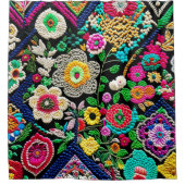 Ebroideryish Crochet Duschvorhang (Vorderseite)