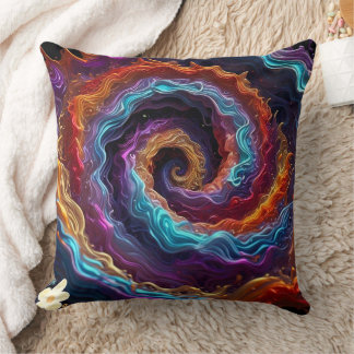 "Ebullient Spiral Radiance" Kissen