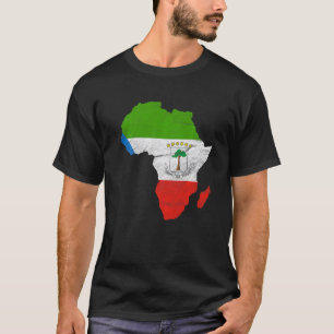 Ecatorial Guinea Flag Africa Kontinent Ecuador T-Shirt