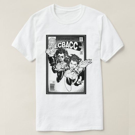 ECBACC Shirt - Comic-Abdeckung - die Größen der (Design vorne)