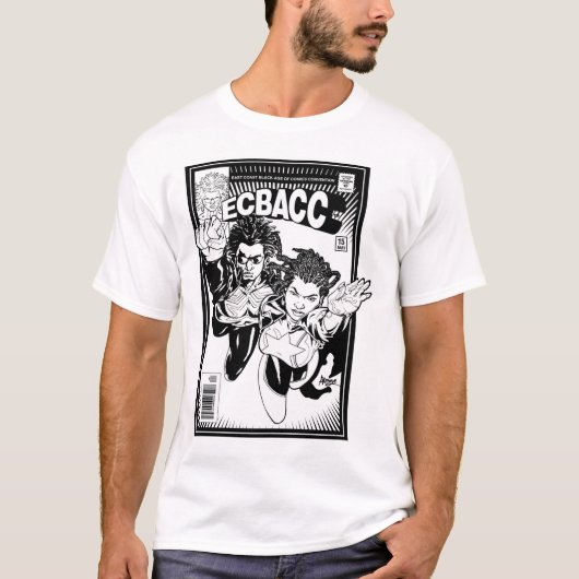 ECBACC Shirt - Comic-Abdeckung - die Größen der (Vorderseite)