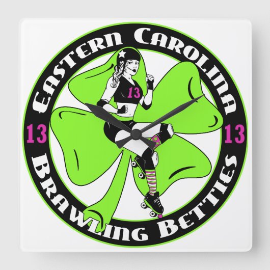 ECBB quadratische Uhr (Vorderseite)