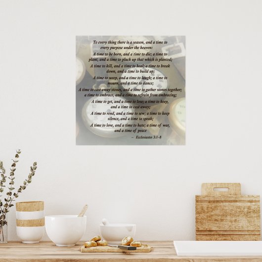 ECC 3 1-8 Zu allem, was es eine Saison gibt Poster (Küche)