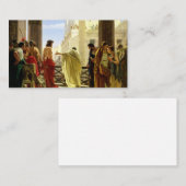 Ecce Homo, 1871 von Antonio Ciseri Visitenkarte (Vorne/Hinten)