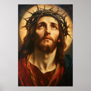 Ecce Homo   Jesus Christus mit Dornenkrone Poster
