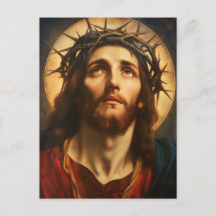 Ecce Homo Jesus Christus mit Dornenkrone Postkarte