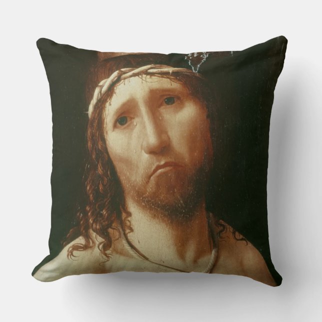 Ecce Homo (Öl auf Platte) Kissen (Vorderseite)