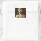 Ecce Homo (Öl auf Tafel) Quadratischer Aufkleber (Tasche)