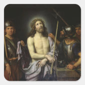 Ecce Homo Quadratischer Aufkleber (Vorderseite)