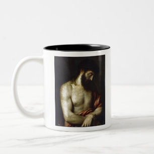 Ecce Homo - Tizian - 1547 Zweifarbige Tasse