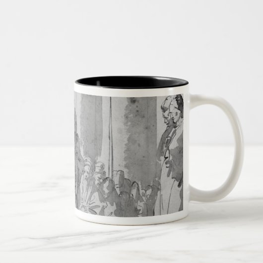 Ecce Homo Zweifarbige Tasse (Rechts)