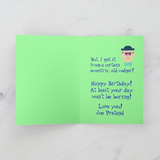 Eccentric Dad Karte (Innenseite)