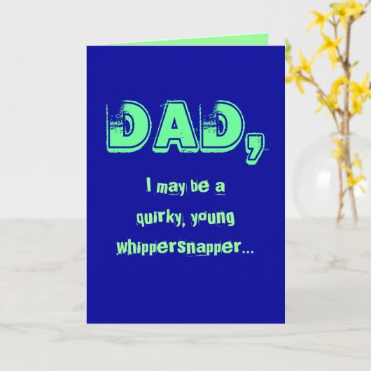 Eccentric Dad Karte (Gelbe Blume)