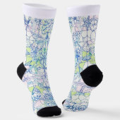 "Eccentric Elegance: Abstrakte Formen Socks" Socken (Gewinkelt)