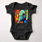 Eccentric Elephant Baby Strampler (Vorderseite)