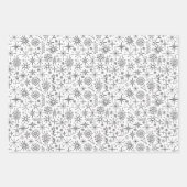 Eccentric Mitte Century Modern Retro Geschenkpapier Set (Vorderseite 3)