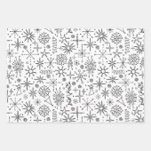 Eccentric Mitte Century Modern Retro Geschenkpapier Set (Vorderseite)