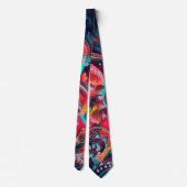 Eccentric Phoenix Satin Paisley Neck Tie Krawatte (Rückseite)