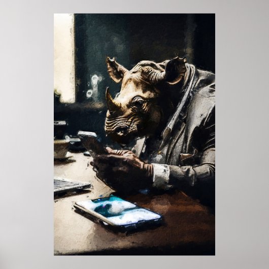 Eccentric Rhino Poster (Vorne)