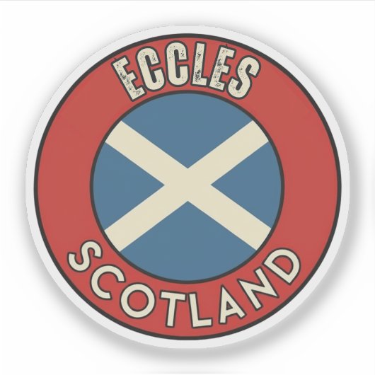 Eccles, Schottland Aufkleber (Vorderseite)
