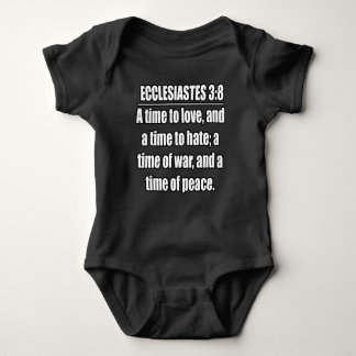 ECCLESIASES 3:8 KJV Bibelverse Baby Strampler