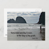 Ecclesiastes 12:1 Erinnern Sie sich jetzt an deine Postkarte (Vorne/Hinten)